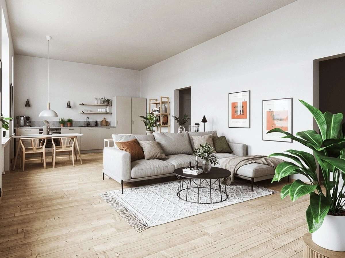 căn hộ Scandinavian đẹp