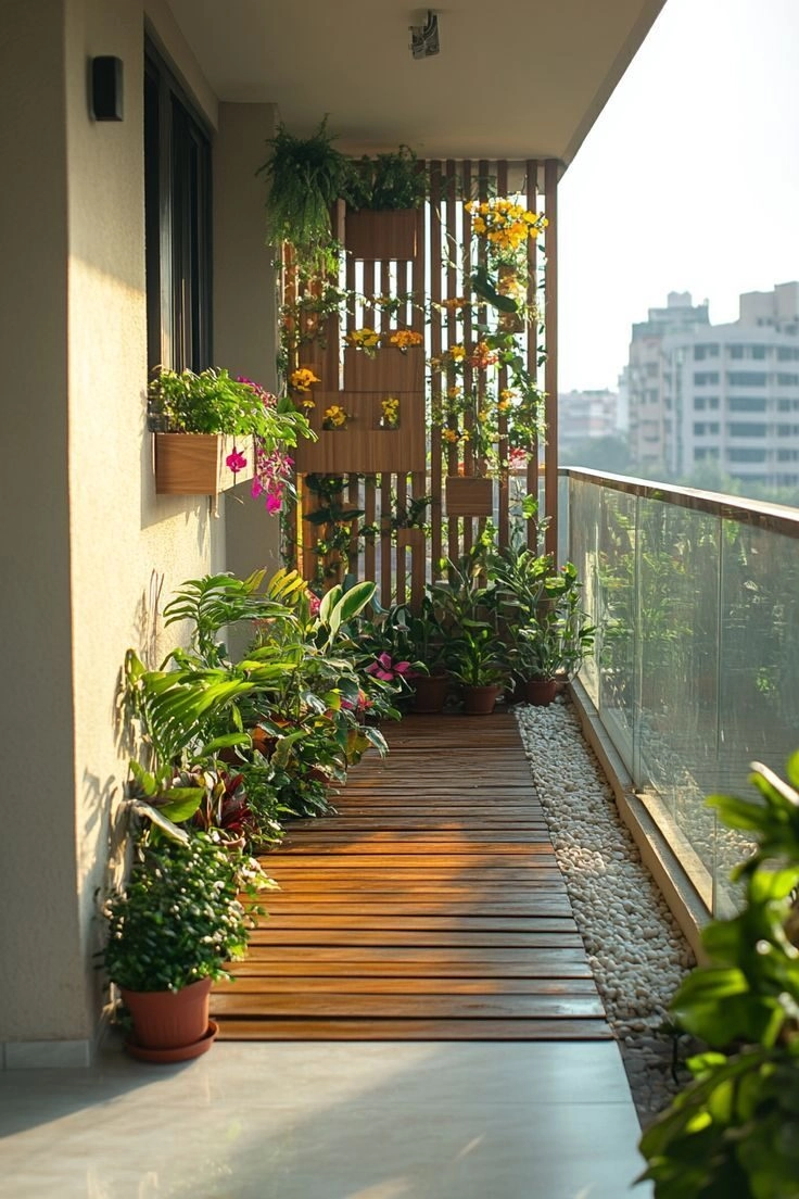 trang trí ban công nhỏ