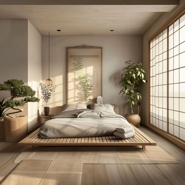 phòng ngủ Japandi đẹp