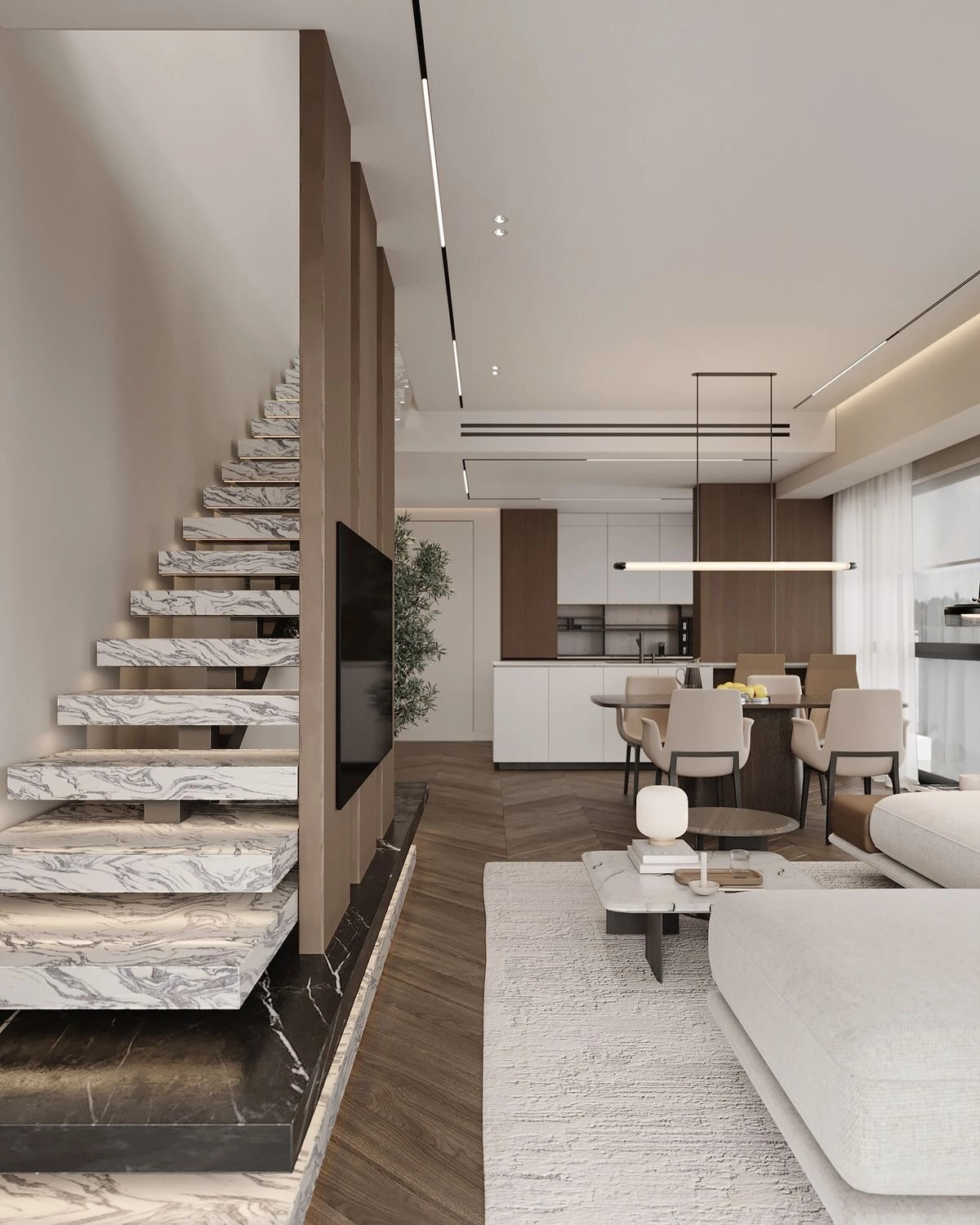 cầu thang duplex đẹp