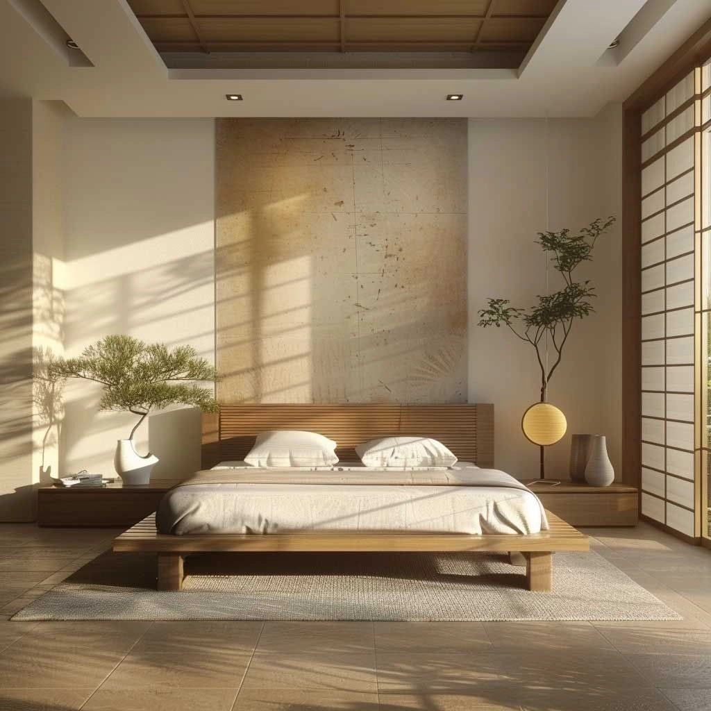 phòng ngủ Japandi đẹp