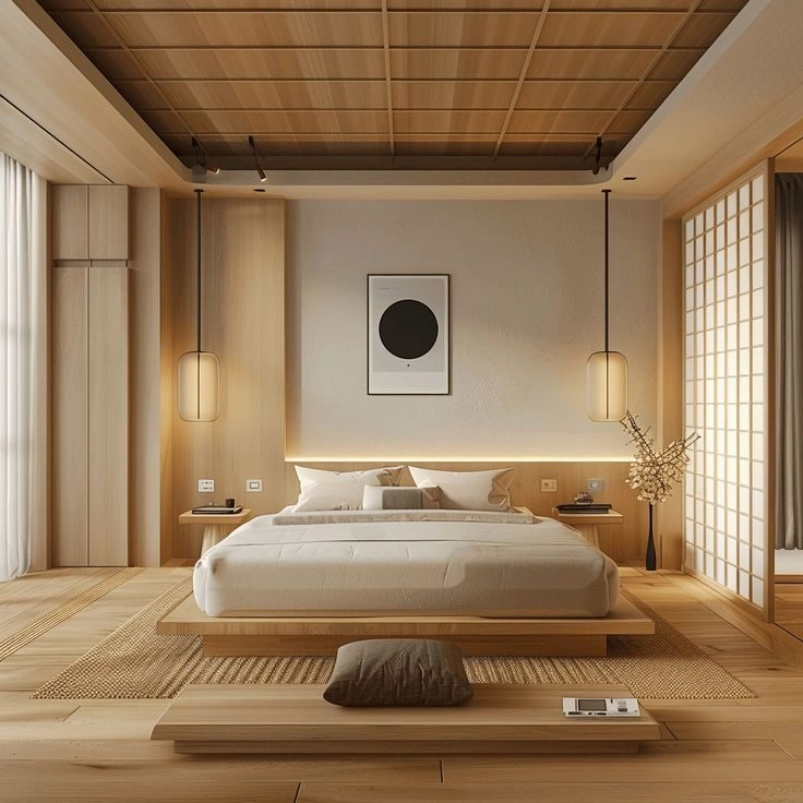 phòng ngủ Japandi đẹp