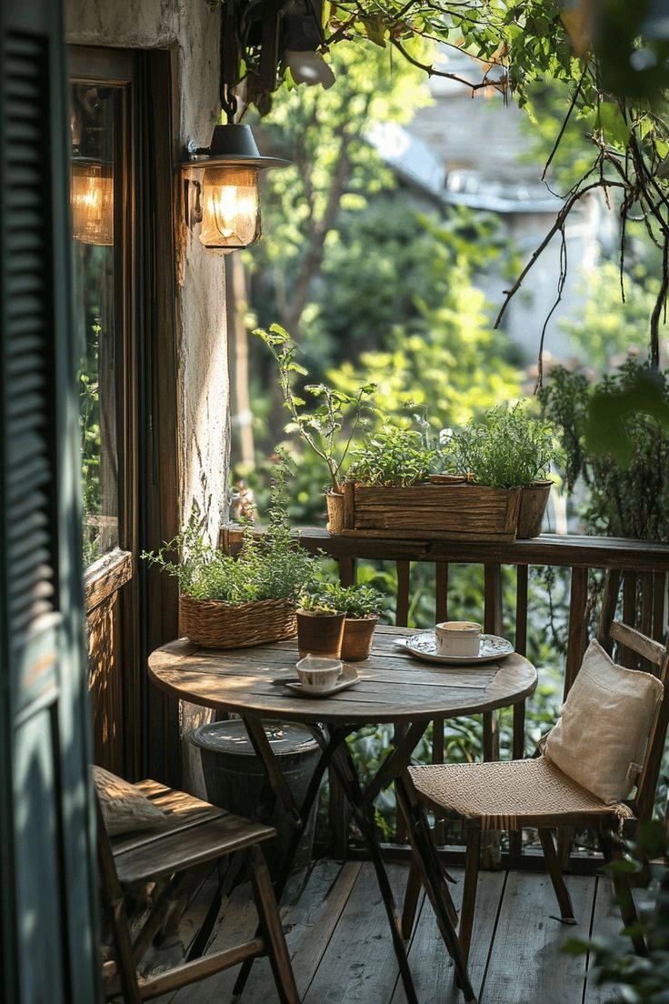 trang trí ban công nhỏ