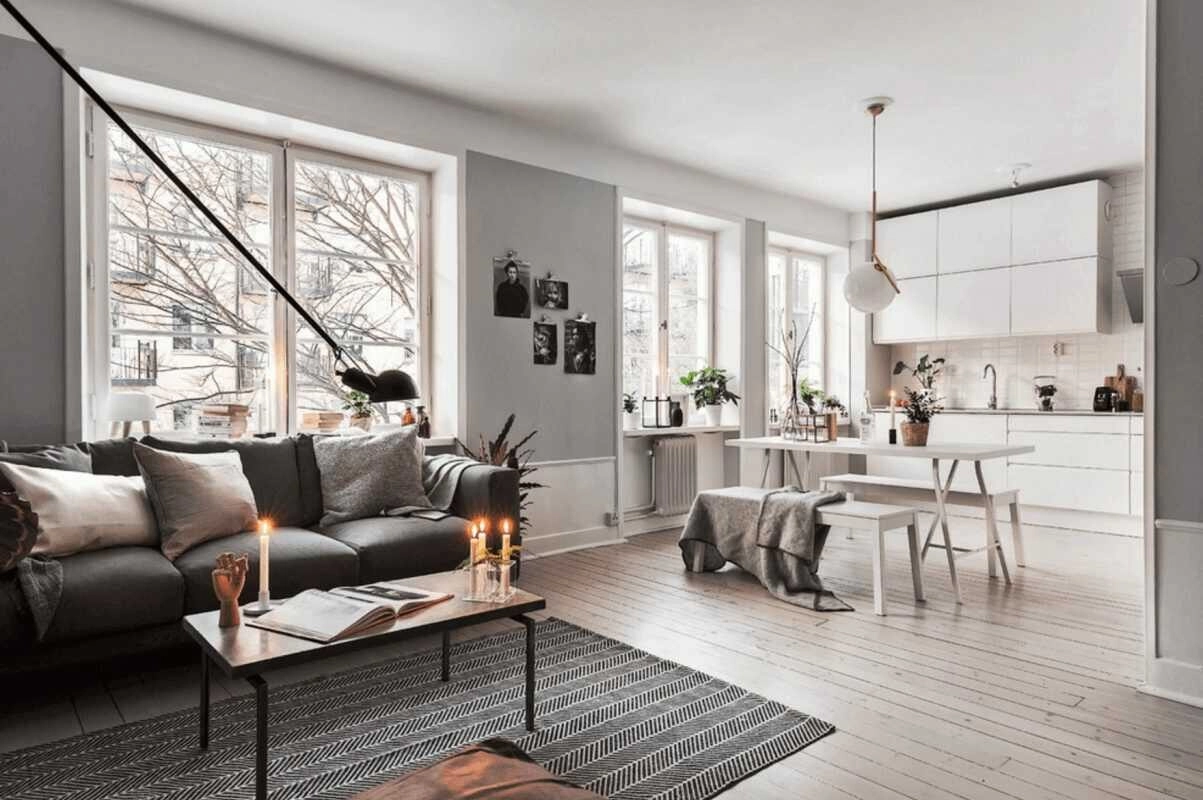 căn hộ Scandinavian đẹp