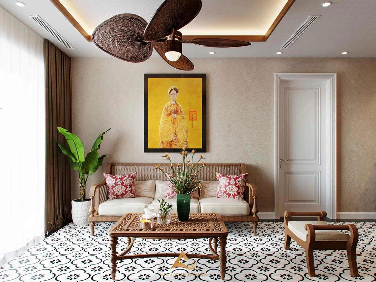 Phòng khách chung cư đẹp