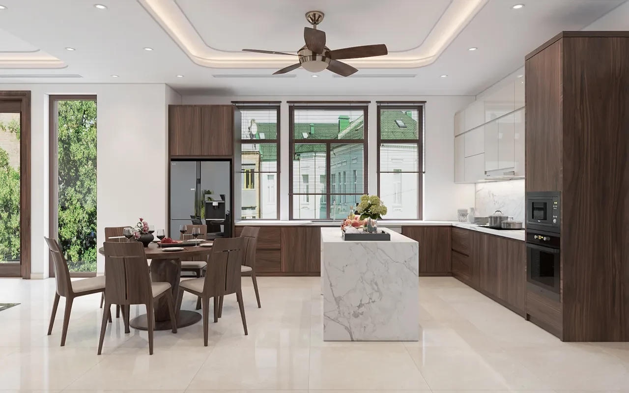 nội thất gỗ óc chó đẹp